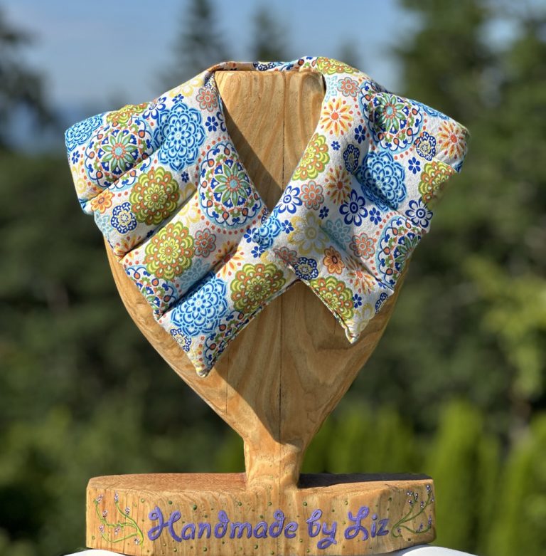 Liz Norgaard Herbal Therapy Wrap - Mandala Design - on stand