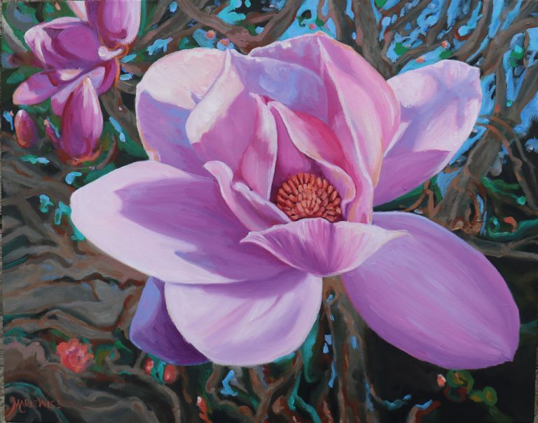 Tulip Magnolia oil painting by Marie Wise image