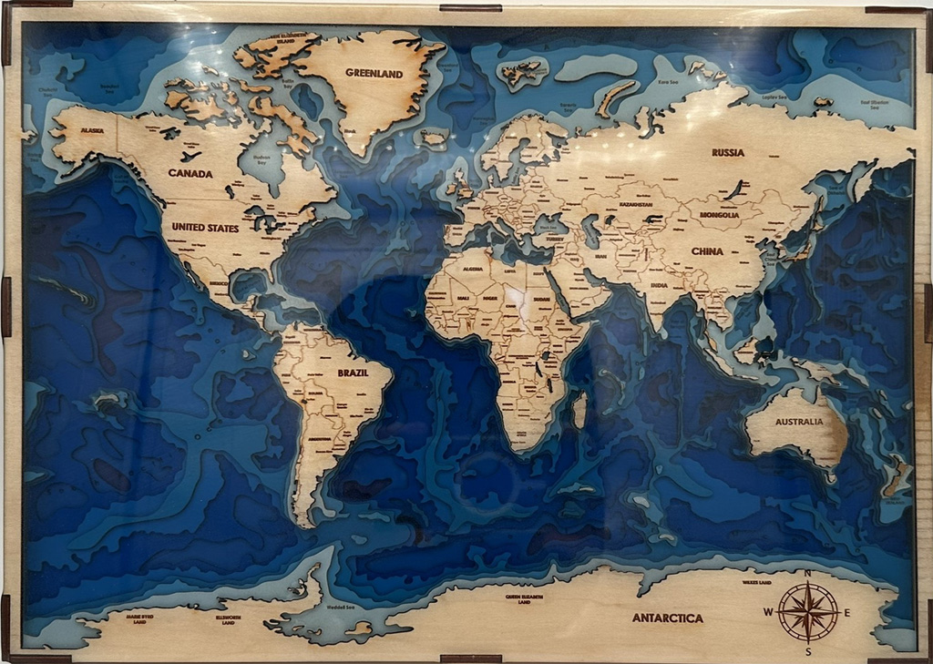 Codex Crafts world map and oceans artwork by Rob Cameron