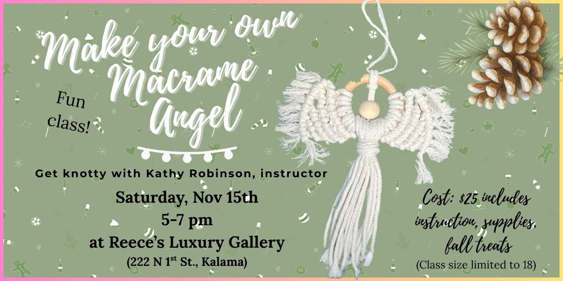 Macrame Angel Class event calendar image